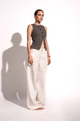 Sleeveless Vest-Printed